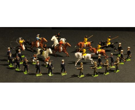 W Britain (Britains) No.207 two Admiral figures from the Officers and Petty Officers of the Royal Navy set, rectangular bases