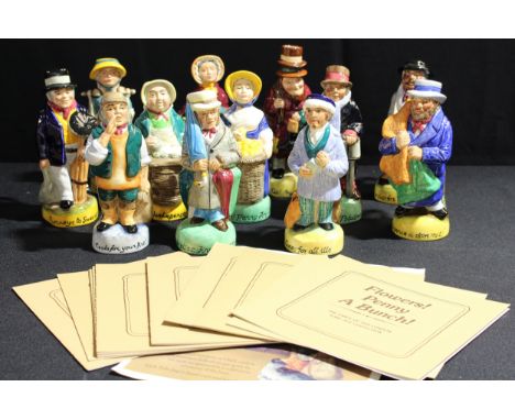 A set of twelve Peter Jackson for Franklin Mint toby jugs, The Cries of Old London, Chimneys to Sweep, Milk ! Fresh and Sweet
