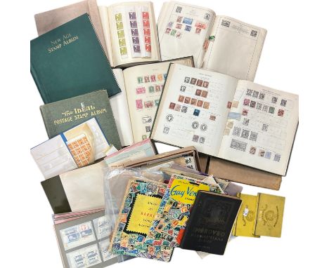World stamp collection in five albums plus seven further stockbooks and loose, including; New Ideal British Commonwealth albu