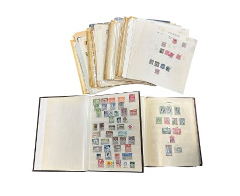 British Commonwealth, Stamp Collection. Including a stamp album, 1 stock book, loose pages.