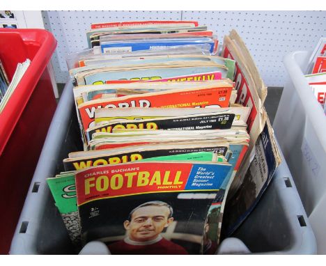 Soccer Star, Football Weekly, Charles Buchan and Other Football Magazines, ESSO FA Cup coin collection:- One Box