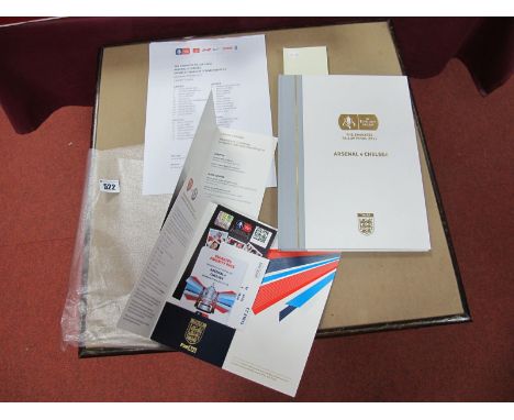 A 2017 F. A Cup Final Arsenal v. Chelsea Limited Edition Hardback Programme, of 450, ticket Royal Box Suite ticket and wallet