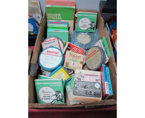 Cine Films, reel to reel, thirty eight films, including Movie Tone, Quality Products, Pathescope. World Cup matches and preli