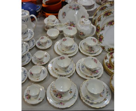 A Coalport china June time pattern part tea and coffee service