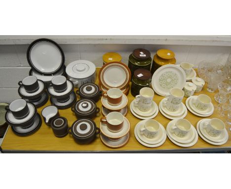 Hornsea Pottery- various patterns, including, Cinnamon, Fleur, Tapestry storage jars;  etc qty 