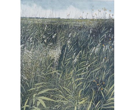 Phil Greenwood, 3 coloured etchings, landscapes, all signed in pencil, framed (3)Large print perfect, medium print paper disc