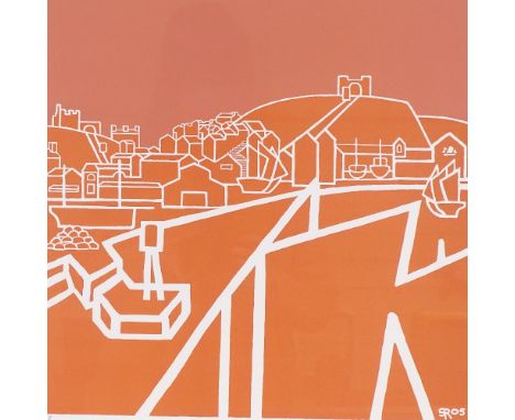 Stan Rosenthal, colour print, Hastings, signed in pencil, artist's proof, image size 17" x 17", framedVery good condition 