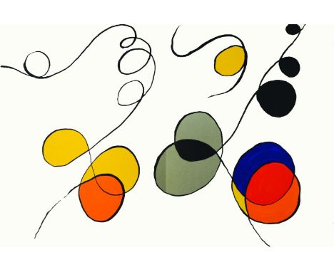 Alexander Calder (American, 1898-1976)UN GEANT ENFANTOriginal lithograph with centrefold as issued, 1968image 38 x 57cm