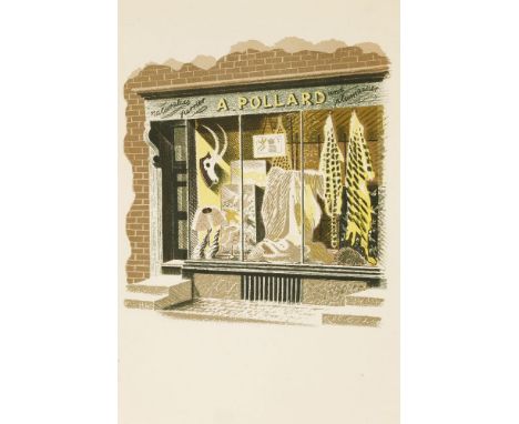 Eric Ravilious (1903-1942)'NATURALIST; FURRIER; PLUMASSIER'Lithograph, from 'High Street', c.193823 x 15cm, unframed