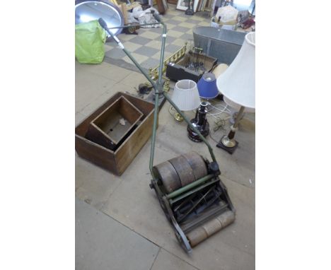 A vintage Super garden roller 