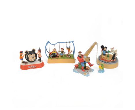 Four Robert Harrop Beano Dandy Collection figures, comprising The Roundabout Rascals BDMB1, The Beano Book Front Cover 1965 B