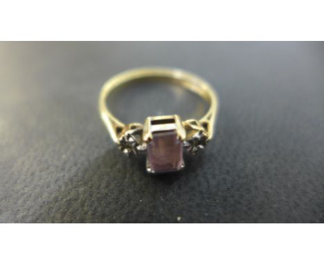 A 9ct gold yellow gold dress ring size K approx 1.5 grams - some usage marks