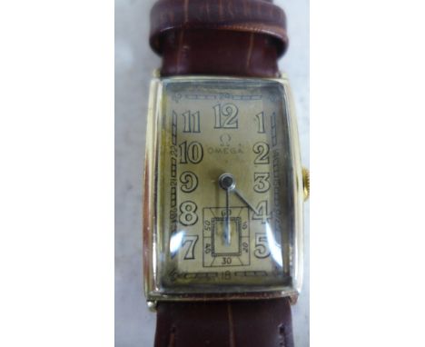 A fine quality Omega Gents wristwatch in an authentic 40 microns gold plated Omega made case. The movement number 7.7 million