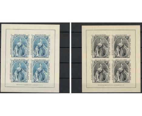 CINDERELLA, 1940 EXHIBITION CHALON PORTRAIT. PERKINS BACON, STAMP CENTENARY EXHIBITION LABELS