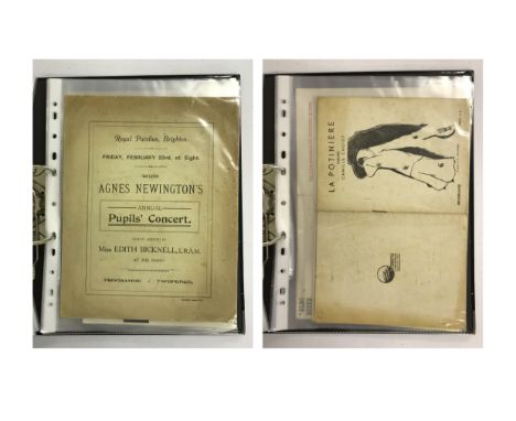 Folder with various Events, Concerts, Theatre Programmes, Inspection recommendedIncluding Carlton Theatre programme, Royal Al