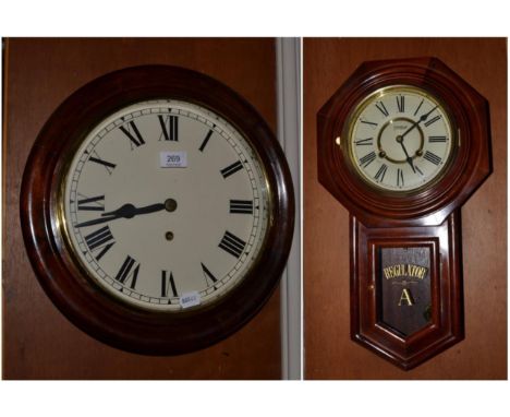 A wall timepiece and a striking wall clock