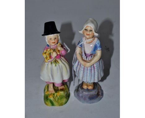 A Royal Worcester figure ''Wales'' together with ''Holland'' (a.f.) (2) 