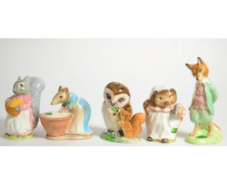 Beswick Beatrix Potter Figures Comprising: 'Anna Maria', 'Foxy Whiskered Gentleman', first version, first variation, 'Goody T