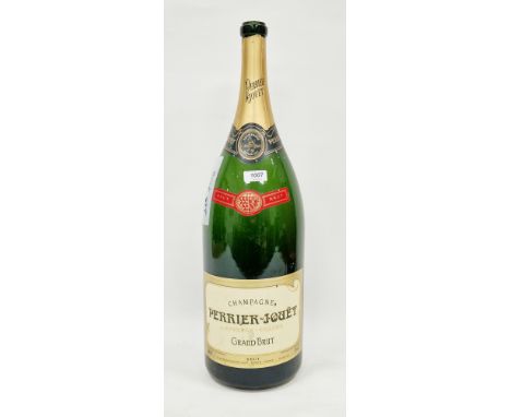 Empty Perrier Jouet champagne Methuselah&nbsp;which originally contained 6l of champagne&nbsp;
