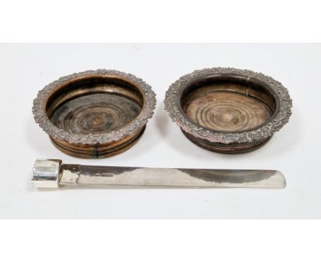 Victorian silver page turner blade, London 1897, maker's mark rubbed, of plain form,, 29cm long, approximate weight 4.31ozt t