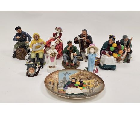 Royal Doulton figures&nbsp;'Wayfarer' HN2362, 'The Old Balloon Seller' HN1315, 'The Boatman' HN2417, 'The Lobster Man' HN2317