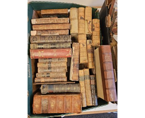 Quantity of antiquarian books some in need of reparation, to include "Elements of General History Ancient and Modern...." 6th