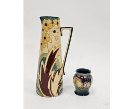 Small Moorcroft leaf and berry pattern oviform vase, impressed W Moorcroft Potter to HM The Queen, Made in England marks, 8.9