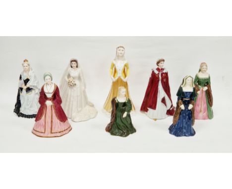 Coalport bone china figure of Victoria from the Queens of England Series, modelled by Mike Abberley, limited edition no.223/1