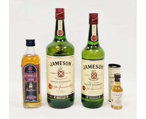 Jameson &amp; Son Irish whiskey, 1.125l, 43% vol,&nbsp;Bushmills 1608 12yo special reserve Irish whiskey, 43% vol, 333ml, a b