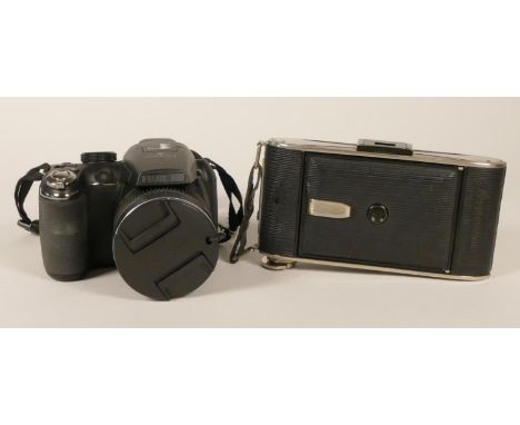 A Agfa Billy Record Circa 1933-1942 Agfa Anastigmat JGESTAR Lens, together with a Fujifilm FinePix S3200 DIGITAL BRIDGE CAMER