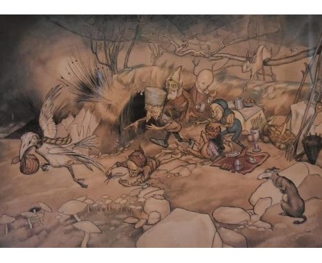 Arthur Rackham: Stop Thief! a limited edition print, 5/1500, framed and glazed. H.46 W.54cm 
