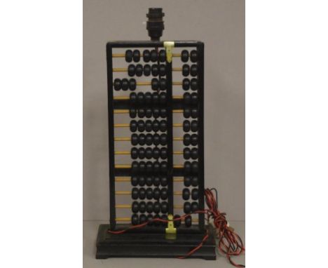 Chinese abacus form retro electric lamp H41cms approx.