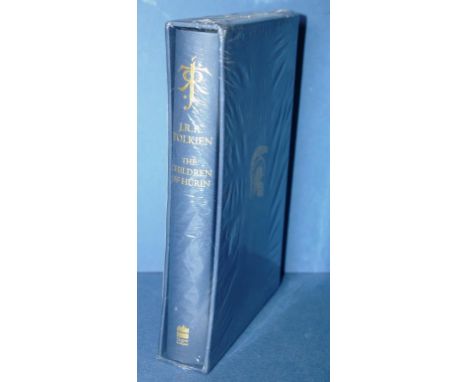 Book "The Children of Hurin" by Tolkien First edition. Publisher Harper Collins. In sleeve.