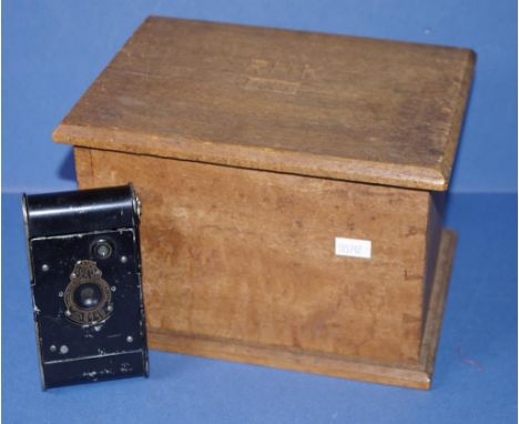 World War 1 Kodak autographic vest pocket camera with scratched identification for Sgt. R.H. Kilpatrick, 388, 18th Battn, MGS