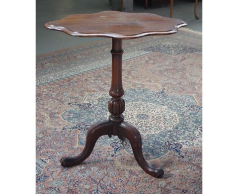 Oak pedestal lamp table 69cm x 56cm, 72cm high approx