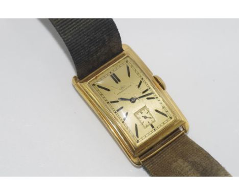 IWC Schaffhausen 14ct gold hinged cased watch manual wind