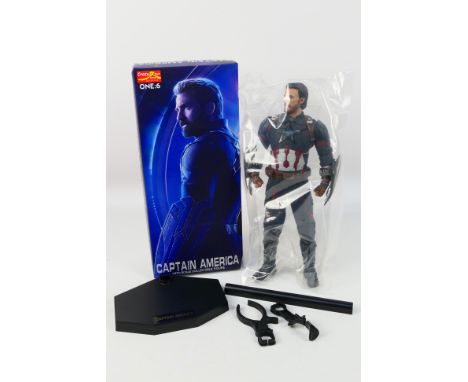 Crazy Toys - A boxed Crazy Toys 1:6 scale 'Captain America' collectible figure. The figure appears to be in Mint condition co