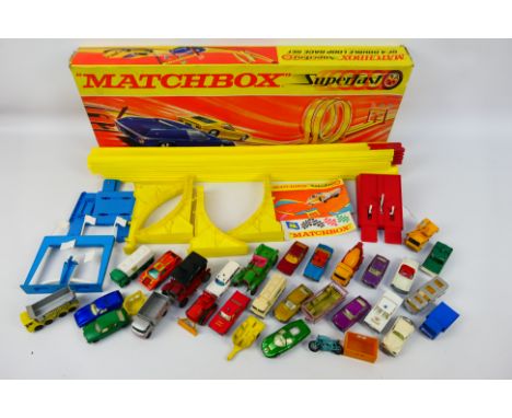 Matchbox - Husky - Matchbox Superfast -  An unboxed group of playworn diecast model cars, together with a boxed Matchbox Supe