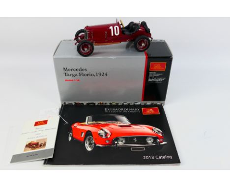 CMC - A boxed 1924 Mercedes Benz Targa Florio in 1:18 scale # M-05548. The car appears Mint in its original packaging with pa