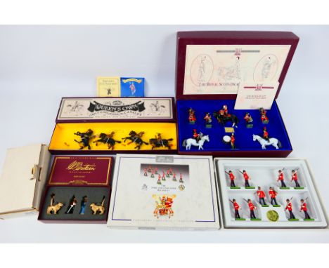 Britains - Four boxed sets of Britains model soldiers. Lot consists of Britains Limited Edition #5290 The Royal Scots Dragoon