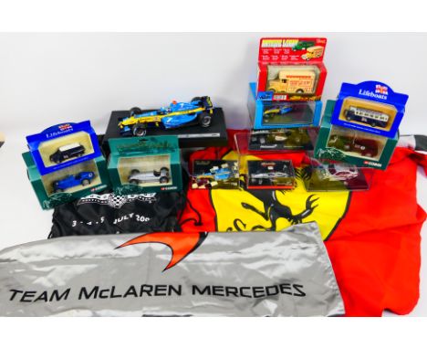 Minichamps - Scalextric - Corgi - Others - A mixed collection of mainly boxed diecast in various scales and a partially boxed