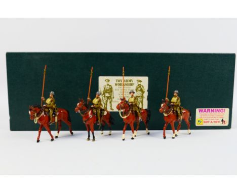 Toy Army Workshop - A boxed Toy Army Workshop BS202 Four Lance Troopers with Horses set. Items appear to be in Mint condition