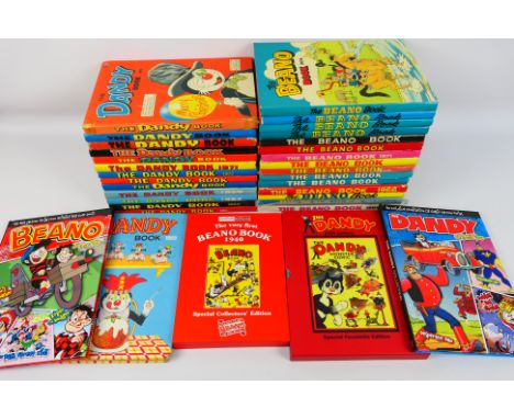 The Beano - The Dandy - A collection of' 'The Beano' and 'The Dandy' annuals ranging from 1966 - 1979 consecutively, together