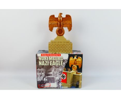 King & Country - A boxed King & Country 'Leibstandarte' series LAH83 Nuremberg Nazi Eagle. The diorama companion piece appear