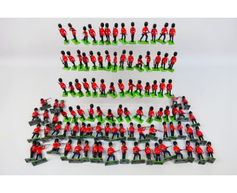 Britains Deetail - An unboxed collection of approximately 100 Britains Deetail Scots Guards in a variety of poses. The figure