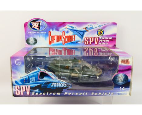 Product Enterprise - A boxed Product Enterprise diecast 'Captain Scarlet' Spectrum Pursuit Vehicle. The model appears to be i