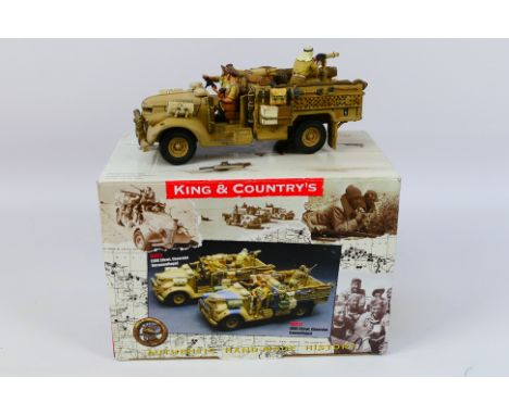King and Country - A boxed King & Country '8th Army' series EA23 Long Range Desert Group 30cwt Chevrolet (un-camouflaged) wit