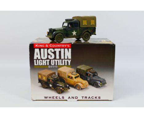King and Country - A boxed Limited Edition King & Country DD146 Austin Light Utility Truck (Normandy Version). The model (lim