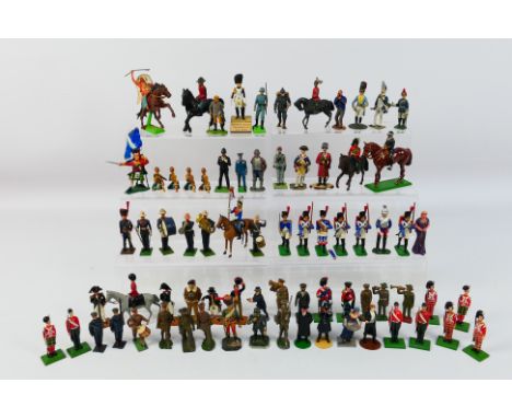Britains - Bur-Toy - Cherilea - William Grant - A collection of painted metal soldiers and some plastic including Lord Nelson