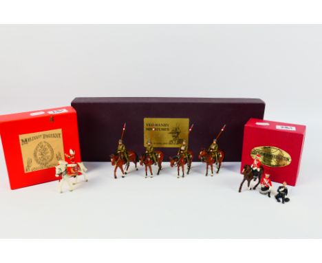 Yeomanry Miniatures - Dorset Soldiers - Military Pageant - Three boxed painted metal military figure sets. Lot consists of Ye